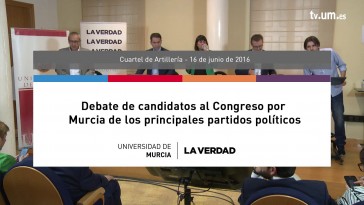 Debate de candidatos a Congreso por Murcia de los principales partidos políticos