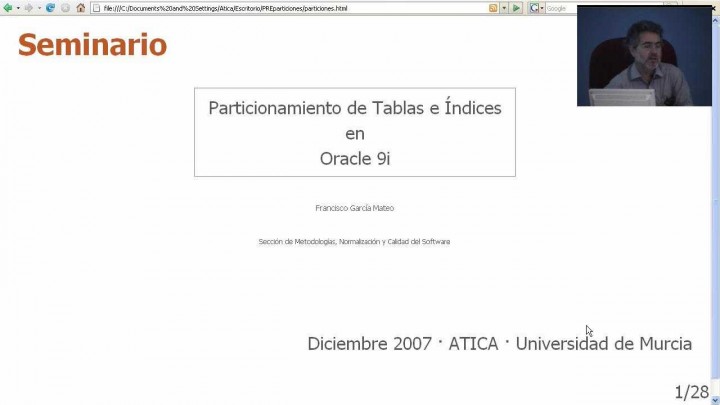 Particionamiento de tablas e indices en Oracle9i