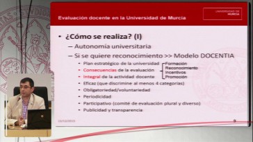 La acreditación de enseñanzas y evaluación del profesorado en la Universidad de Murcia