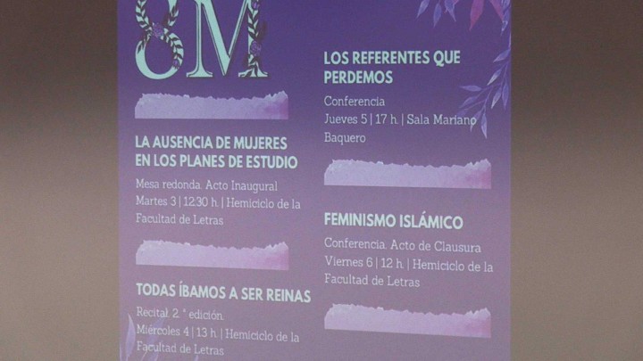 III Semana cultural de la mujer de la delegación de alumnos de la facultad de Letras