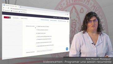 Videoexamen. Programar una reunión recurrente autenticados con @um.es