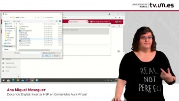 Cómo insertar contenidos interactivos H5P con opción reportero en Contenidos del Aula Virtual.