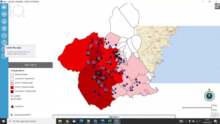 Mapas Sanitarios: 4 Mapa de casos agrupados