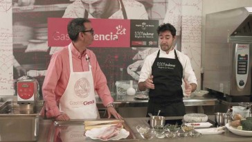 GastroCiencia IV. Juan Guillamón y José Manuel López Nicolás. Crema de Calabaza y Cordero Segureño