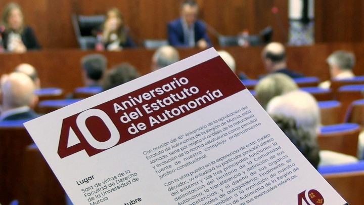 Jornadas sobre los 40 años del Estatuto de Autonomía de la Región de Murcia
