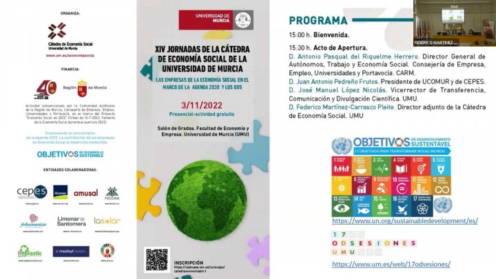 XIV Jornada de la Cátedra de Economía Social  de la Universidad de Murcia.  Acto de Apertura (1)