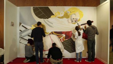 Realización Mural IV Salón del Manga