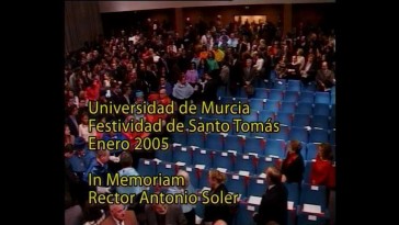 Festividad Santo Tomas y premio, in memoriam, a Rector Soler 2005