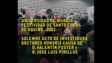 Festividad Santo Tomas y Doctores Honoris Causa Valentin Fuster y Jose Luis Pinillos 2002