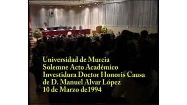 Doctor Honoris Causa Manuel Alvar 1994