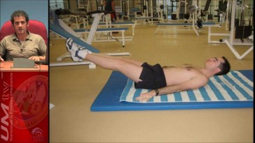 Análisis de ejercicios: elevación bilateral de piernas